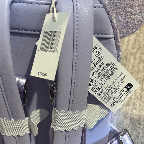 2025 Disney Parks Loungefly Backpack Opalescent Sequins Sequin New - Picture 5 of 5